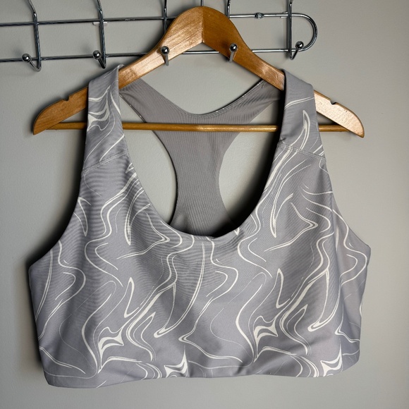 Old Navy Active Powersoft Women's Go-Dry Sports Bra Medium Support Gray Size 3X‎ - Picture 1 of 12